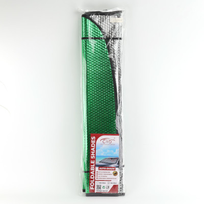 Tấm Che Nắng Ô Tô Xốp Cách Nhiệt Loại Dài Gấp Gọn Màu Lá Phủ Bạc Cho Kính Lái Và Kính Sau CIND CD-F001 (70x145cm) - Nhập Khẩu Chính Hãng