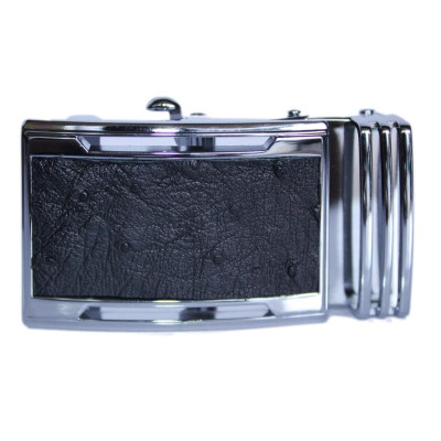 HC9421 - Đầu khóa da đà điểu Huy Hoàng da hột 4 phân đầu trắng màu đen