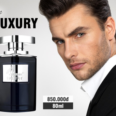 Nước hoa nam cao cấp, Charme Luxury, lưu hương lâu, hương mát lạnh pha chút nồng ấm, 80ml