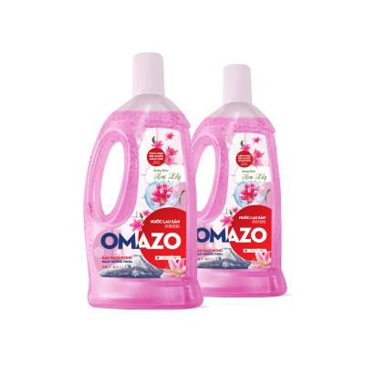 Combo 2 Chai Nước Lau Sàn Omazo Hương Hoa Lily Sạch Thơm Mát (1L x2)