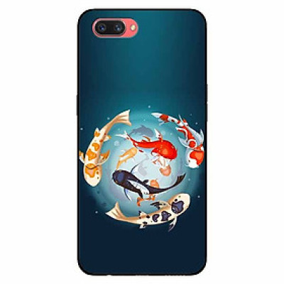 Ốp lưng in cho Realme C1 Mẫu Koi Vây Quanh