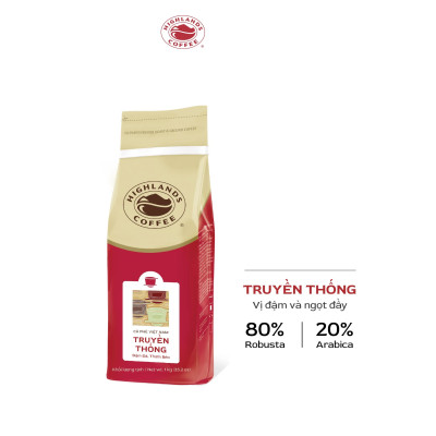 Traditional coffee Cà Phê Bột Truyền Thống Highlands Coffee (1kg)