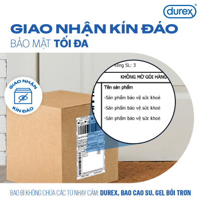 Bộ 4 hộp bao cao su Durex Kingtex ôm sát, bôi trơn (size 49mm, 3 bao/hộp)