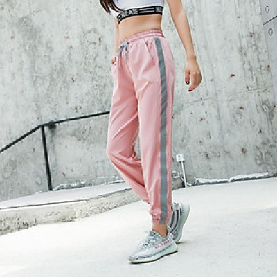 Quần Dài Jogger Nữ Phản Quang Vải Dù Siêu Xịn