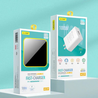 Bộ sạc nhanh LI-TOP AC29 100W chân Type C , có chứng nhận 3C tiêu chuẩn quốc gia, bảo hành hàng chính hãng 12 tháng