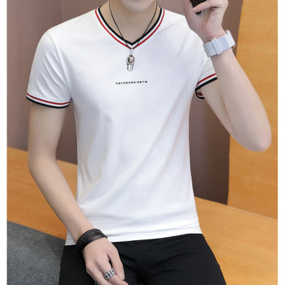 Áo thun nam ngắn tay cổ tim body thời trang SITAKI cao cấp ATN06