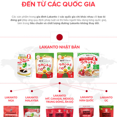 Đường ăn kiêng La Hán Quả Saraya Lakanto MonkFruit Trắng, 0 Calo, 0 tăng đường huyết, 0 biến đổi gen - 454g