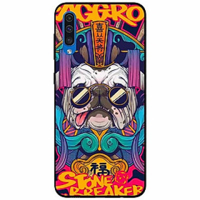 Ốp lưng in cho Samsung A30s Mẫu Pulldog Kính Đen