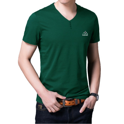 Áo thun nam ngắn tay cổ tim cúc ngực thời trang Sitaki cao cấp ATN04-5 màu