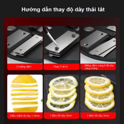 Máy thái rau củ quả đa năng, thái lát, thái sợi, thái hạt lựu thương hiệu Mỹ cao cấp Septree GJ817 - Hàng nhập khẩu