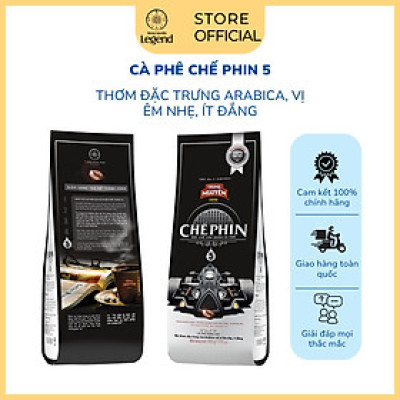 Cà Phê Trung Nguyên Legend Chế Phin 5 – Gói 500g – 100% Arabica, Vị Êm Nhẹ, Hương Thơm Thanh