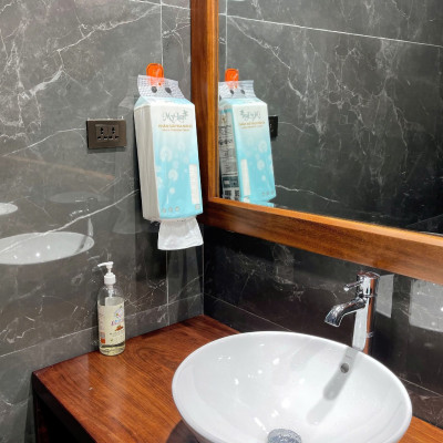 Khăn giấy rút treo tường đa năng Mylan 4 lớp bột gỗ nguyên chất an toàn tiện dụng