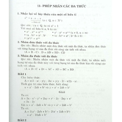 Sách Học Tốt Toán 8 - Toán Hay Và Khó Đại Số (Theo Chương Trình Giáo Dục Phổ Thông Mới)