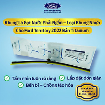 Khung Lá Gạt Nước (Trái + Phải) – Loại Khung Nhựa Cho Ford Territory 2022 Bản Titanium – Chính Hãng