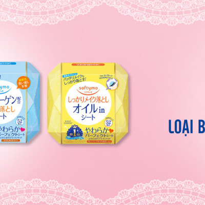 Khăn Giấy Tẩy Trang Dưỡng Trắng Mịn Da Kosé Softymo White Cleansing Sheet W (Gói Refill 52 miếng)