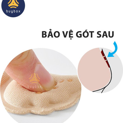 Lót gót giày 4D hình cánh bướm có mặt gai silicone chống trầy rách da và chống tuột gót chân - buybox - BBPK70