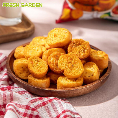 Set 6 Gói Snack Bánh Mì Nướng Sốt Pizza FRESH GARDEN Giòn Tan Hương Vị Đặc Biệt Thơm Ngon Gói 52g