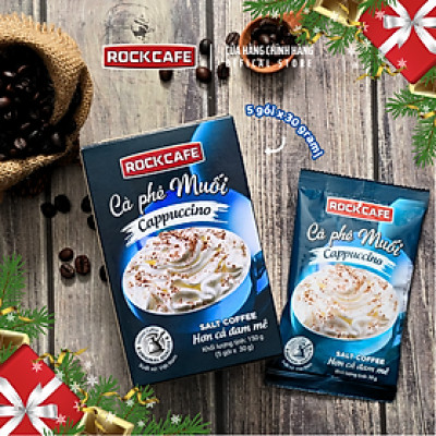 ROCKCAFE - CAPPUCCINO MUỐI (5 gói x 30 gram)