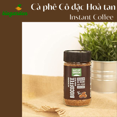 Cà phê hòa tan nguyên chất hữu cơ 100gr - NaturGreen