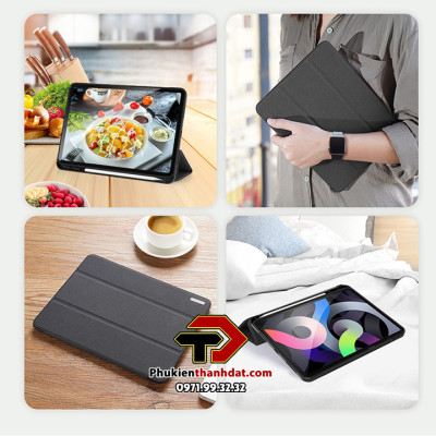 Bao da chống sốc cho iPad Pro 11 2020 chính hãng Dux Ducis Domo có ngăn để bút - Hàng chính hãng