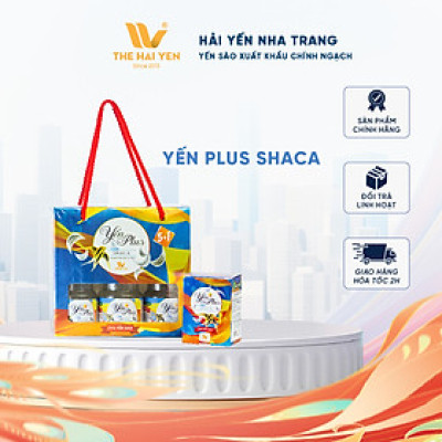 Yến sào Nha Trang không đường Shaca Sụn vi cá mập TheHaiYen lốc 5 tặng 1