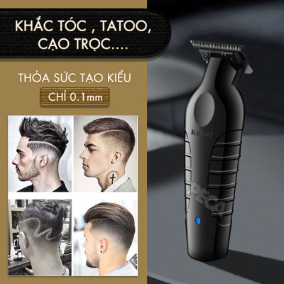 Tông đơ chấn viền Kemei KM-2299 lưỡi cắt mạ carbon cao cấp công suất 5W - Chính hãng