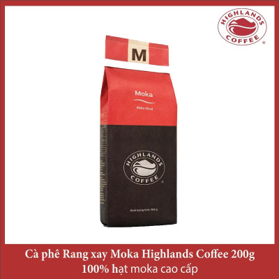 Moka Blend Cà phê Rang xay Moka Highlands Coffee 200g