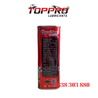 Dầu nhớt xe Số TOPPRO 20W40-SM [MUA 2 TẶNG 1 ÁO+2 MÓC KHÓA] [MUA 3 TẶNG 3 ÁO 5 MÓC KHÓA]