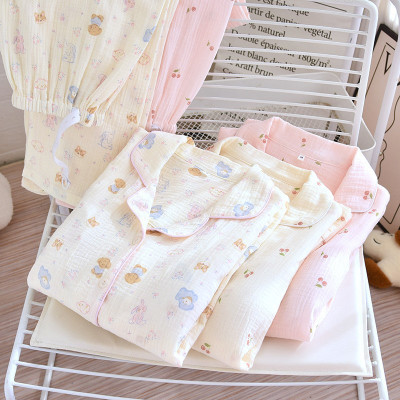 Bộ Đồ Bầu Và Sau Sinh Xô Muslin Cổ Tròn B2541 Hồng Phấn