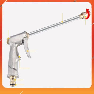 Vòi Xịt️Evoucher Bộ dây vòi xịt nước rửa xe, tưới cây , tăng áp 3 lần, loại 20m 206701-2 đầu đồng,cút,nối đen +  đai