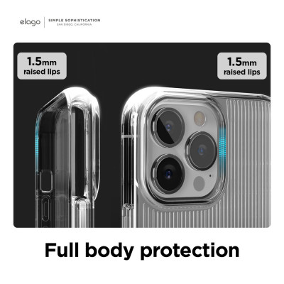 Ốp lưng Elago Urban Clear Case cho iPhone 14 Pro/ 14 Promax Chống Sốc Chuẩn Quân Đội_ Hàng chính hãng