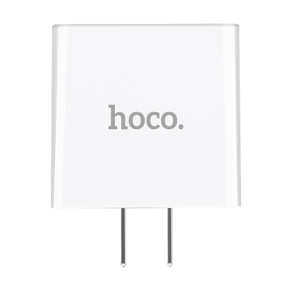 Cốc sạc 3 cổng Hoco C15 3A dành cho IPHONE/IPAD hỗ trợ sạc nhanh- màn hình LCD hiển thị điện áp (trắng) - Hàng nhập khẩu