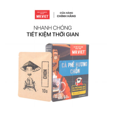 Cà phê phin giấy-  cà phê hương Chồn ( Chon coffee -ground coffee drip bag)100gr