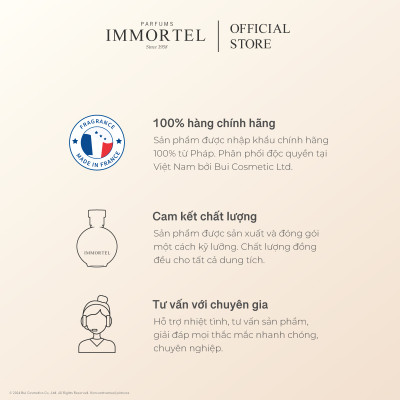 Nước Hoa Nam Immortel Paris No3 - 8 mL Eau de Parfum - Chính hãng Pháp