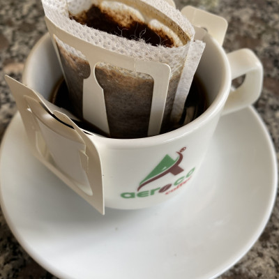 [05 túi lọc*12gr] Cà phê phin giấy AEROCO, hộp 60g, nguyên chất 100% rang mộc hậu vị ngọt thơm quyến rũ