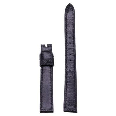 HC8417-18-19-23 Dây đồng hồ Huy Hoàng da đà điểu size 12, 14 màu đen, nâu đất, vàng bò, nâu đỏ