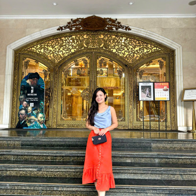 Áo Cổ Đổ Thanh Dải TOP225BLUE thời trang thiết kế Hity