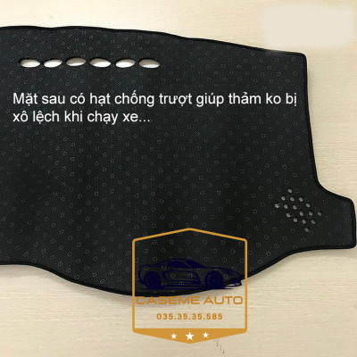 [TOYOTA WIGO] Thảm Taplo 3 Lớp Dành Cho Xe TOYOTA WIGO, Nhung Lông Cừu Và Da Vân Carbon Cao Cấp - Hàng Chính Hãng