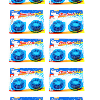 Bộ 10 vỉ tẩy khử mùi khử khuẩn, khử mùi bồn cầu Hàn Quốc  Blueshot - 1 viên dùng được 600 lần xả nước (~1 tháng)