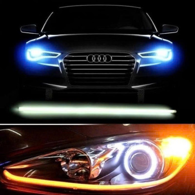 Đèn Mí Audi Xi Nhan Chạy Đuổi Cho Xe Máy & Ô Tô - Combo 2 Dây Led DC 12V Dài 60cm, Hiệu Ứng Demi