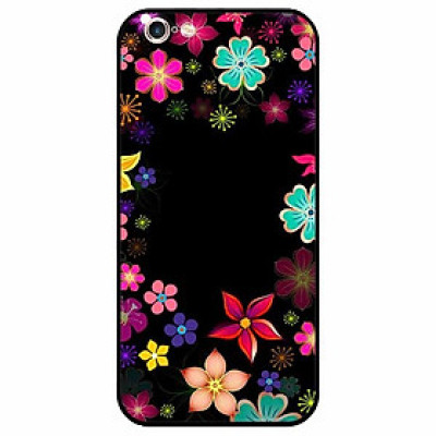 Ốp lưng dành cho Iphone 6 / 6s mẫu Hoa Đủ Sắc Nền Đen