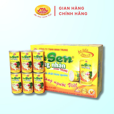 Chè sen long nhãn Minh Trung 365g - Chè Sen Long Nhãn 24 (thùng 24 lon)