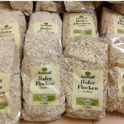 Combo 2 Gói Yến mạch Hafer Flocken (500g x 2 gói) - Deutschland (Dạng hạt cán vỡ)
