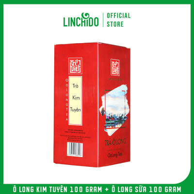 Combo 2 Hộp Trà Ô Long Kim Tuyên Và Ô Long Sữa - Hộp 100Gram