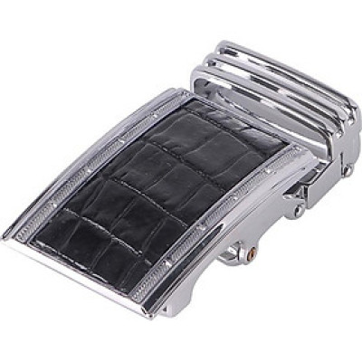 Đầu Khóa Da Cá Sấu 3,5 Phân Đầu Trắng Huy Hoàng HT9209 - Đen