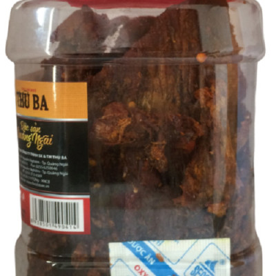 Bò Khô Thu Ba 500g hũ loại miếng, món ngon ăn vặt, uống bia, bổ sung năng lượng, dinh dưỡng
