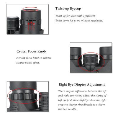 Ống Nhòm Hd 10x26 Bak4 Góc Rộng Chống Thấm Nước Nhỏ Gọn Tiện Dụng