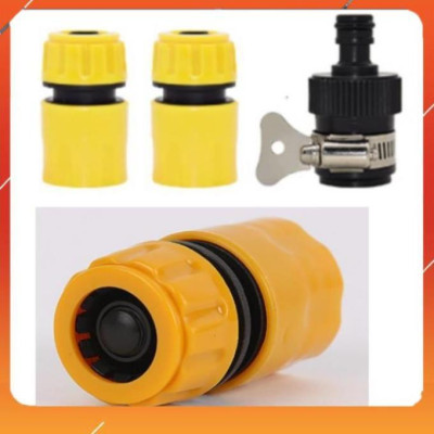 Vòi Xịt️Evoucher Bộ dây vòi xịt nước rửa xe, tưới cây , tăng áp 3 lần, loại 20m 206701-2 đầu đồng,cút,nối đen +  đai