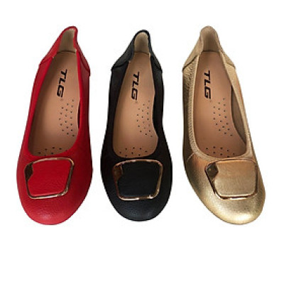 Giày búp bê da thật nữ thời trang phong cách 21457 