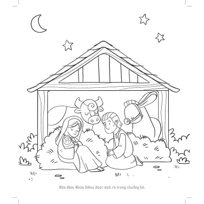 Sách - Cầu Nguyện - Sách Tô Màu Dành Cho Bé Mừng Giáng Sinh - Bayard Việt Nam